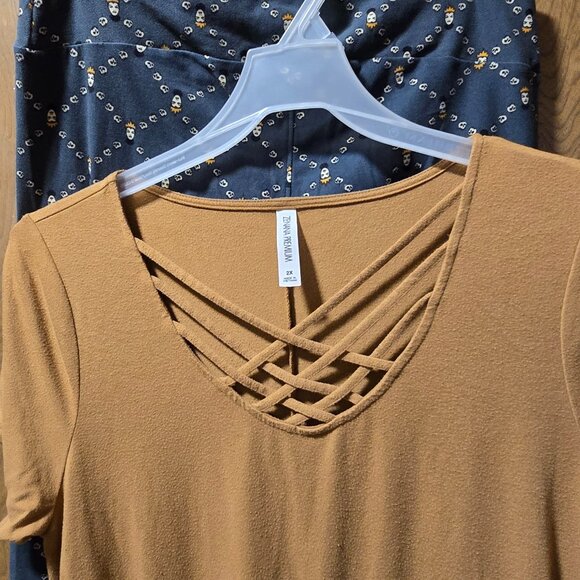 Evil Queen & Poison Apple Lularoe TC Leggings Outfit w/Coordinated Zenana Dress - Picture 7 of 9